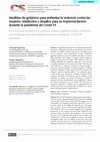 Research paper thumbnail of Medidas de gobierno para enfrentar la violencia contra las mujeres: obstáculos y desafíos para su implementación durante la pandemia de Covid-19