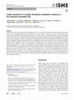 Research paper thumbnail of Cryptic speciation of a pelagic Roseobacter population varying at a few thousand nucleotide sites