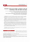 Research paper thumbnail of Evaluation of pain and its effect on quality of life and functioning in men with spinal cord injury