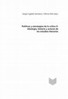 Research paper thumbnail of „Elogio al et cétera. Hacia una epistemología de la ampliación.“ In: Ugalde Quintana, Sergio / Ette, Ottmar (Hg.): Políticas y estrategias de la crítica II. Ideología, historia y actores de los estudios literarios. Madrid – Frankfurt am Main: Iberoamericana – Vervuert 2021, pp. 19-46.