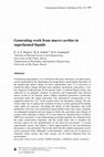 Research paper thumbnail of Generating work from macro cavities in superheated liquids