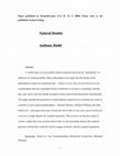 Research paper thumbnail of Natural doubts