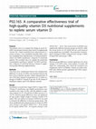 Research paper thumbnail of P02.165. A comparative effectiveness trial of high-quality vitamin D3 nutritional supplements to replete serum vitamin D