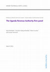 Research paper thumbnail of The Uganda Revenue Authority firm panel