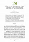 Research paper thumbnail of Validity of the Need for Affect Scales: Factorial Structure, Invariance and Validity in the Italian Context