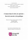 Research paper thumbnail of L'amour dans le Libro de Apolonio : lieu de la morale et du politique