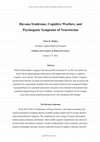 Research paper thumbnail of Havana Syndrome, Cognitive Warfare, and Psychogenic Symptoms of Neurotoxins