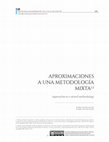 Research paper thumbnail of Aproximaciones a una metodología mixta