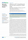 Research paper thumbnail of Difference in HIV testing behavior by injection status, among users of illicit drugs