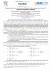 Research paper thumbnail of Comparison between a non-linear and linearized three-compartment model of a bioreactor for hepatocyte culturing