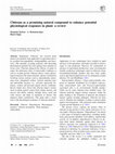 Research paper thumbnail of Chitosan as a promising natural compound to enhance potential physiological responses in plant: a review