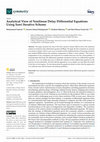 Research paper thumbnail of Analytical View of Nonlinear Delay Differential Equations Using Sawi Iterative Scheme