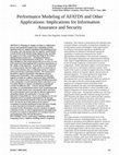 Research paper thumbnail of Performance Modeling of AFATDS and Other Applications: Implications for Information Assurance and Security