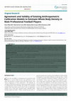 Research paper thumbnail of Agreement and Validity of Existing Anthropometric Calibration Models to Estimate Whole Body Density in Male Professional Football Players