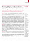 Research paper thumbnail of Efficacy and effectiveness of an rVSV-vectored vaccine expressing Ebola surface glycoprotein: interim results from the Guinea ring vaccination cluster-randomised trial