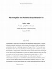 Research paper thumbnail of Physostigmine and Potential Experimental Uses