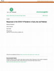 Research paper thumbnail of Responses to the COVID-19 Pandemic in Syria, Iran and Pakistan