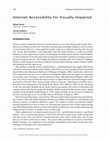 Research paper thumbnail of Internet Accessibility for Visually Impaired