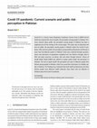 Research paper thumbnail of Covid‐19 pandemic: Current scenario and public risk perception in Pakistan