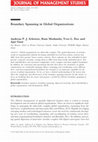 Research paper thumbnail of Boundary Spanning in Global Organizations