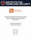 Research paper thumbnail of Detecting Drone (Unmanned or Uncrewed Aerial System) Threats at Stadiums (Stadia) and Public Venues: Framing the Issue