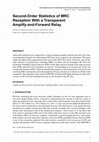 Research paper thumbnail of Second-Order Statistics of MRC Reception With a Transparent Amplify-and-Forward Relay