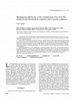 Research paper thumbnail of Meningoencephalocele: a late complication of Le Fort III midfacial advancement in a patient with Crouzon syndrome