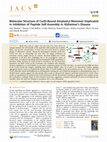 Research paper thumbnail of Molecular Structure of Cu(II)-Bound Amyloid-β Monomer Implicated in Inhibition of Peptide Self-Assembly in Alzheimer’s Disease