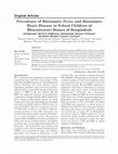 Research paper thumbnail of Prevalence of Rheumatic Fever and Rheumatic Heart Disease in Yemen