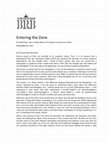 Research paper thumbnail of Entering the Zone