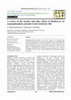 Research paper thumbnail of A review on the toxicity and other effects of Dichlorvos, an organophosphate pesticide to the freshwater fish