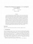 Research paper thumbnail of A posteriori error estimate for computing tr( f ( A )) by using the Lanczos method