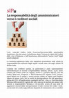 Research paper thumbnail of La responsabilita degli amministratori verso i creditori sociali