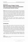 Research paper thumbnail of Manufacturing at Poggio Civitate: Elite Consumption and Social Organization in the Etruscan Seventh Century