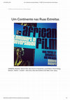 Research paper thumbnail of Um Continente nas Ruas Estreitas - Resenha de DIAWARA, Manthia. African Film . New Forms of Aesthetics and Politics. Prest Verlag.Munich – Berlin – London – New York, Haus der Kulteren der Welt. 2010. 319.p.