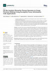 Research paper thumbnail of On the Analytic Hierarchy Process Structure in Group Decision-Making Using Incomplete Fuzzy Information with Applications