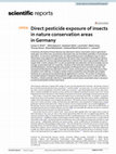 Research paper thumbnail of Direct pesticide exposure of insects in nature conservation areas in Germany