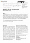 Research paper thumbnail of A discrete simulation-based algorithm for the technological investigation of 2.5D milling operations