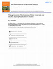 Research paper thumbnail of The agronomic effectiveness of lime‐reverted and dicalcic superphosphates: A review