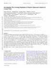 Research paper thumbnail of Investigating the growing population of massive quiescent galaxies at cosmic noon