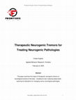 Research paper thumbnail of Therapeutic Neurogenic Tremors for Treating Neurogenic Pathologies