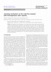 Research paper thumbnail of Jamming mechanism on the scale-free network with heterogeneous node capacity