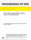 Research paper thumbnail of <title>OE-VCSEL based WDM modules: focus on manufacturing</title>