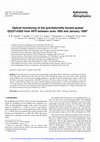 Research paper thumbnail of Optical monitoring of the gravitationally lensed quasar Q2237+0305 from APO between June 1995 and January 1998