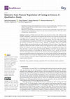 Research paper thumbnail of Intensive Care Nurses' Experience of Caring in Greece; A Qualitative Study