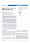 Research paper thumbnail of Negative Effects of Time in Bed Extension: A Pilot Study