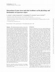 Research paper thumbnail of Interactions of water stress and solar irradiance on the physiology and biochemistry of Ligustrum vulgare