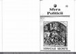 Research paper thumbnail of Sfera Politicii REV 1ST A LUNARA DE ~TIINTE POLITICE EDIT AT A DE FUNDATIA "SOCIETATEA CIVILA" SERVICIILE SECRETE