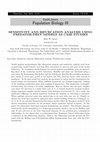 Research paper thumbnail of 03 Parallel Session Population Biology III SENSITIVITY AND BIFURCATION ANALYSIS USING PREDATOR-PREY MODELS AS CASE STUDIES