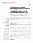 Research paper thumbnail of Echocardiographic Normal Reference Ranges for Non-invasive Myocardial Work Parameters in Pediatric Age: Results From an International Multi-Center Study